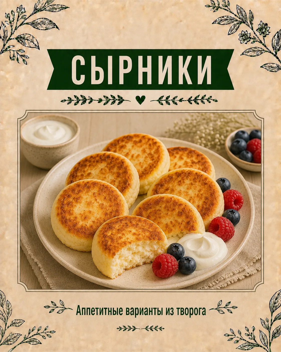 "Нежные сырники с румяной корочкой — тот самый завтрак, ради которого хочется встать по...