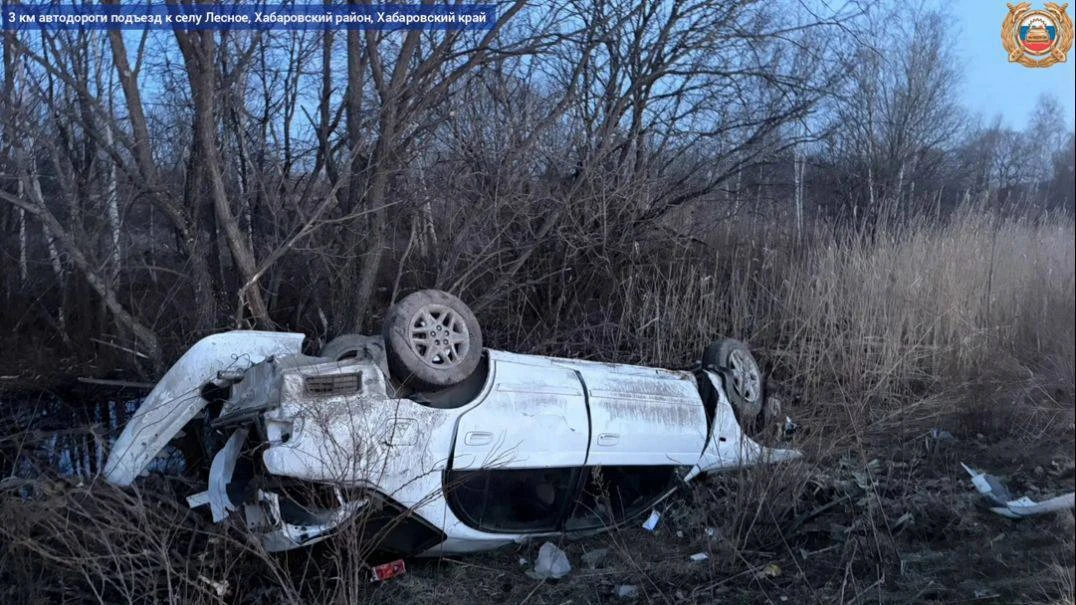 В Хабаровском районе произошёл трагический инцидент.  В трёх километрах от села Лесное автомобиль «Т