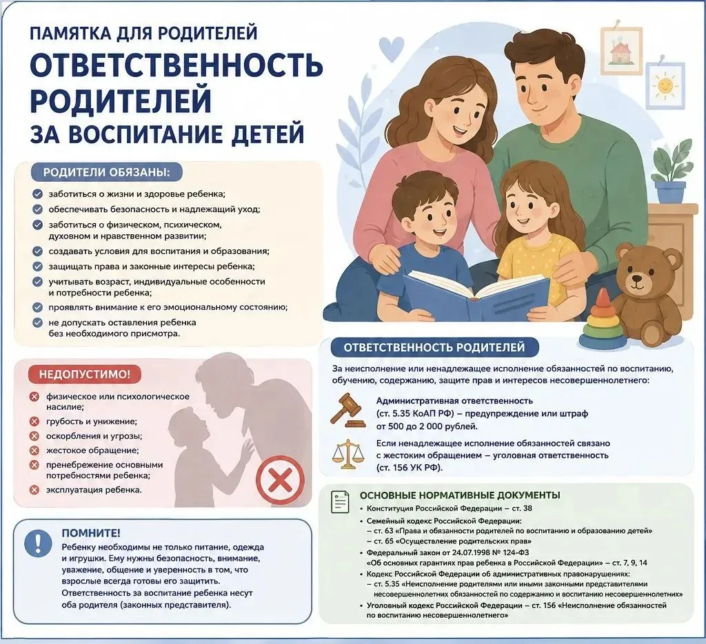 Уважаемые родители! Помните, что именно семья играет главную роль в воспитании и развит...