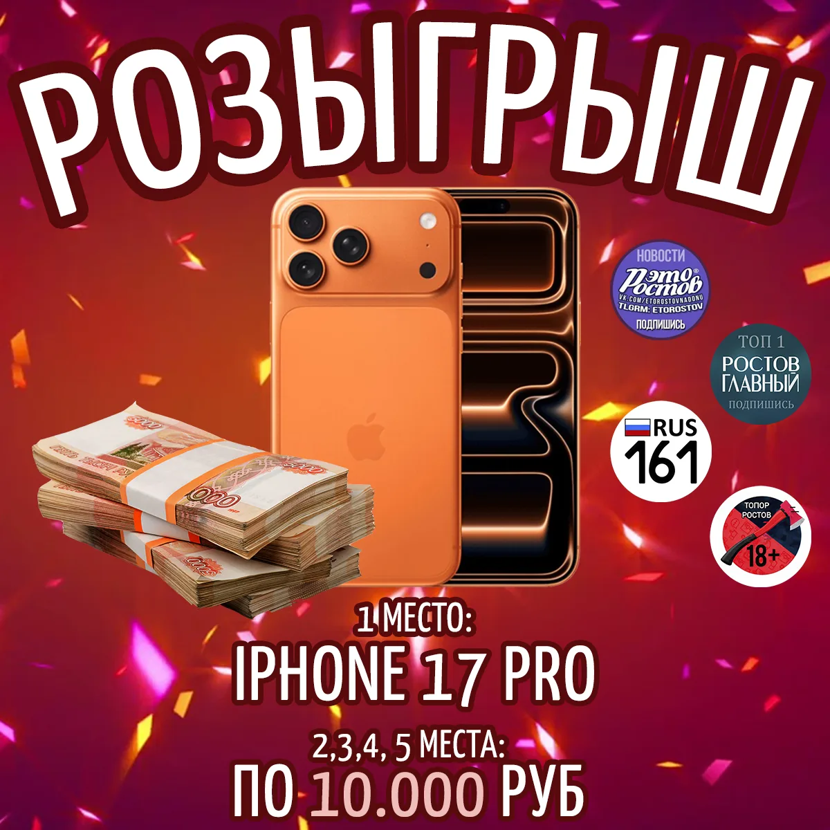 🥳 Ураа, розыгрыш завершился!