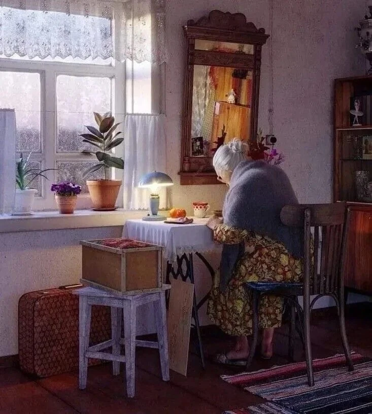 Бумажные письма когда-то писали.