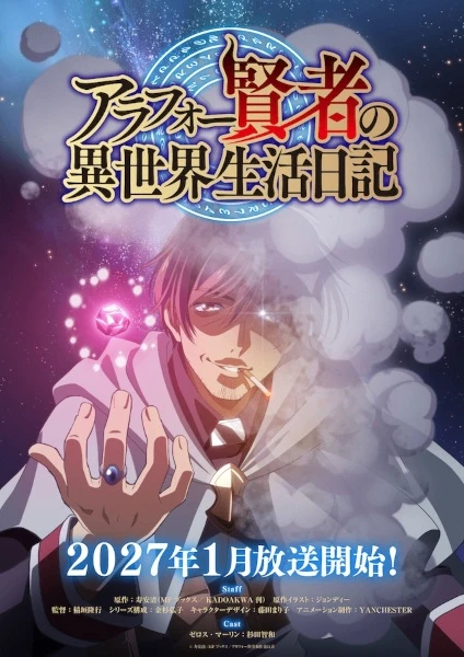 📖 Вышел тизер аниме-сериала «Дневник сорокалетнего мудреца в другом мире».