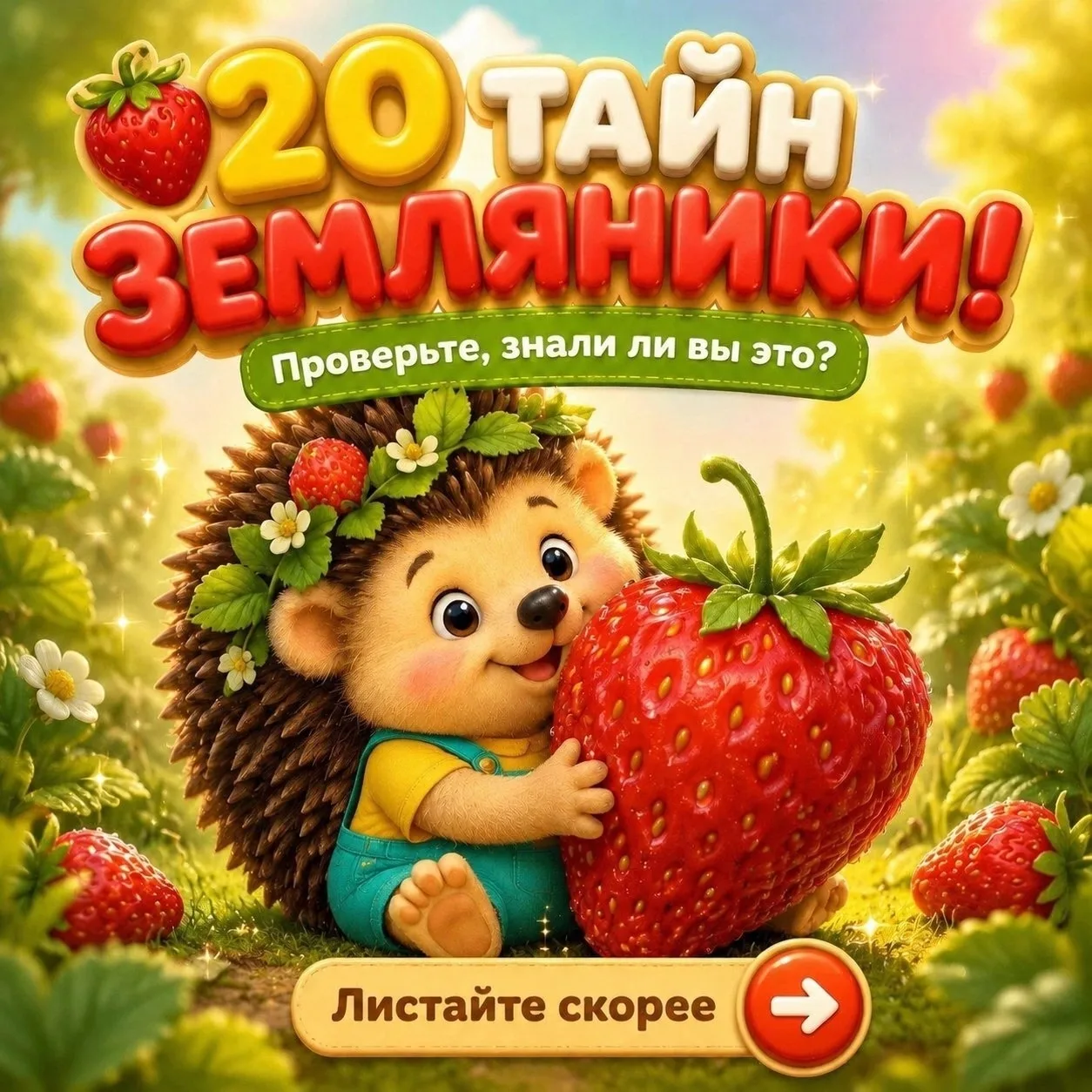Сегодня не просто летний день — сегодня праздник самой ароматной, сладкой и загадочной лесной красав