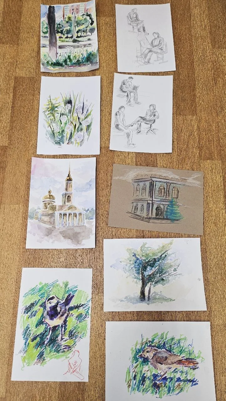 😁Для кого-то Пленэр продолжается 🎨, а некоторые группы и классы, уже подводят итоги - просмотры Пл