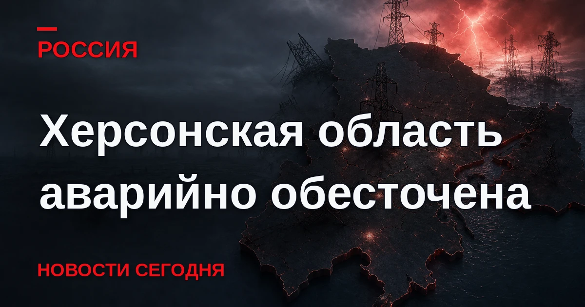 Херсонская область аварийно обесточена, специалисты работают над восстановлением электр...
