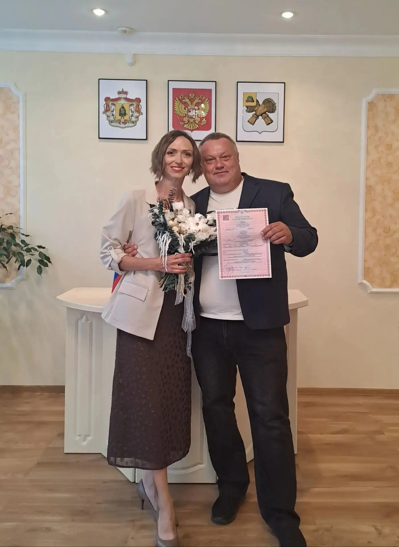 Шацкий муниципальный округ сердечно поздравляет Сергея и Веру с Днём свадьбы! 

Желаем вам мудрости,