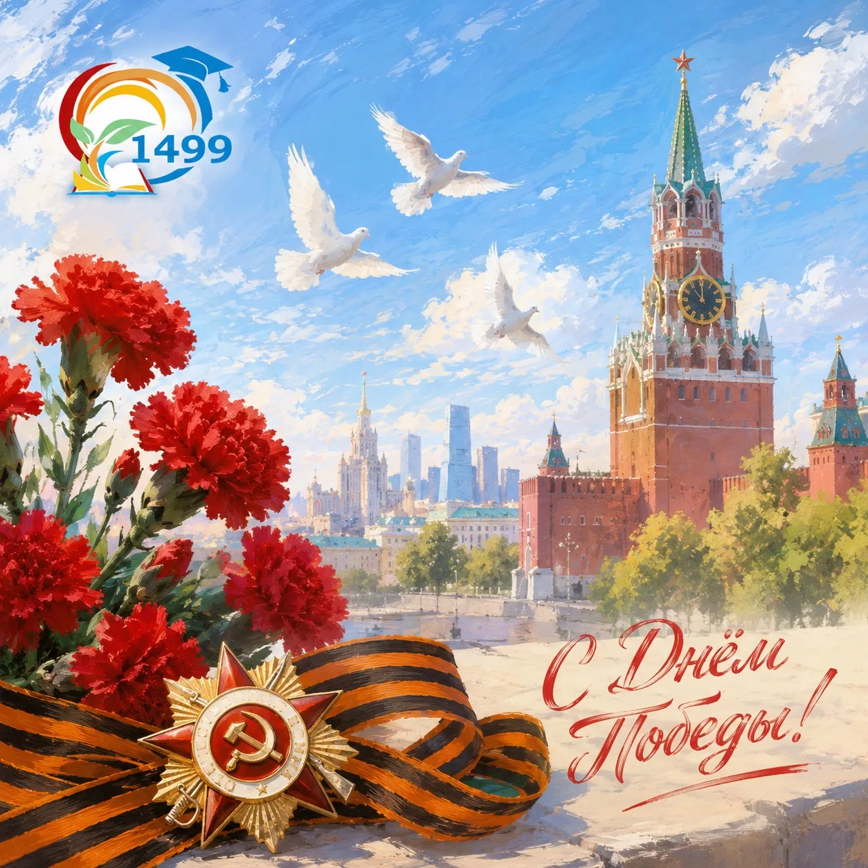 С Днём Победы! 🇷🇺  9 Мая — это день памяти, благодарности и гордости.  Мы вспоминаем героев, которые