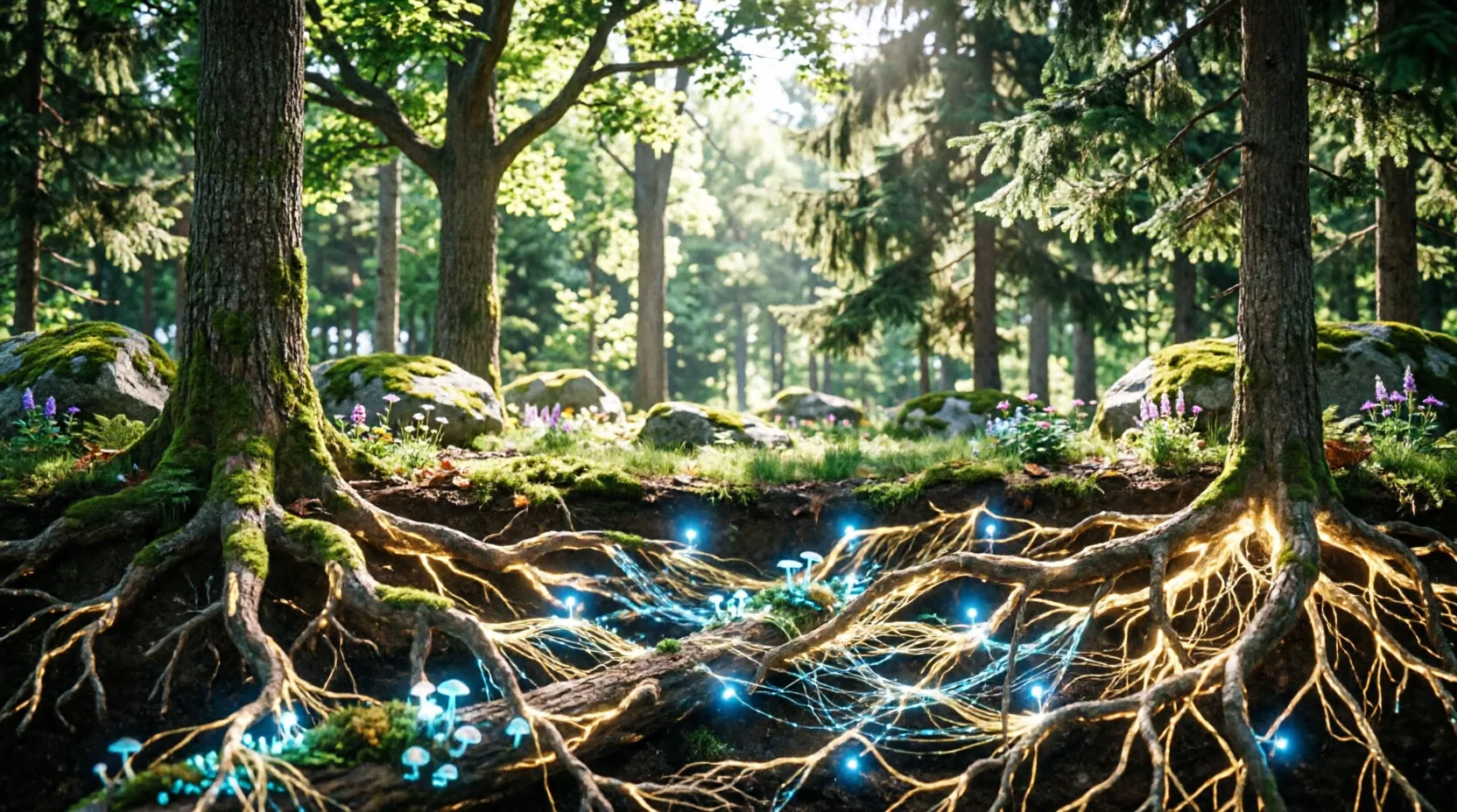 🌳 Подземный интернет: о чем на самом деле «общаются» деревья?