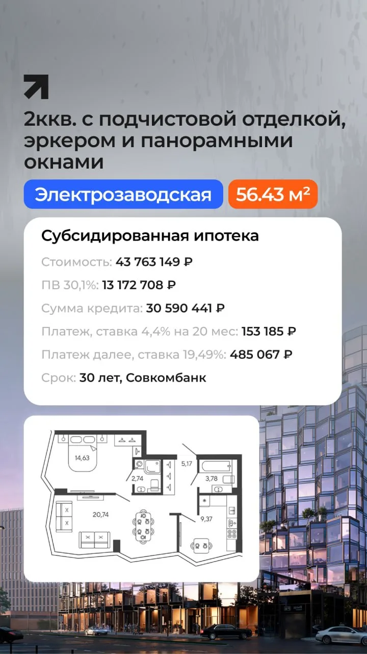Две квартиры в ЖК Новая от ELEMENT ⚡