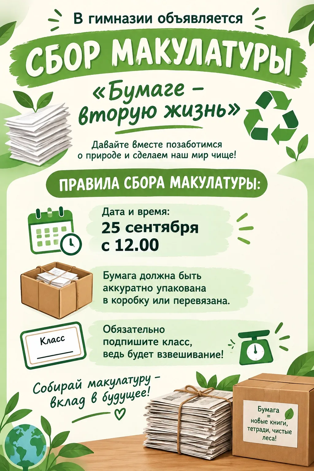 ♻️БУМАГЕ - ВТОРУЮ ЖИЗНЬ!