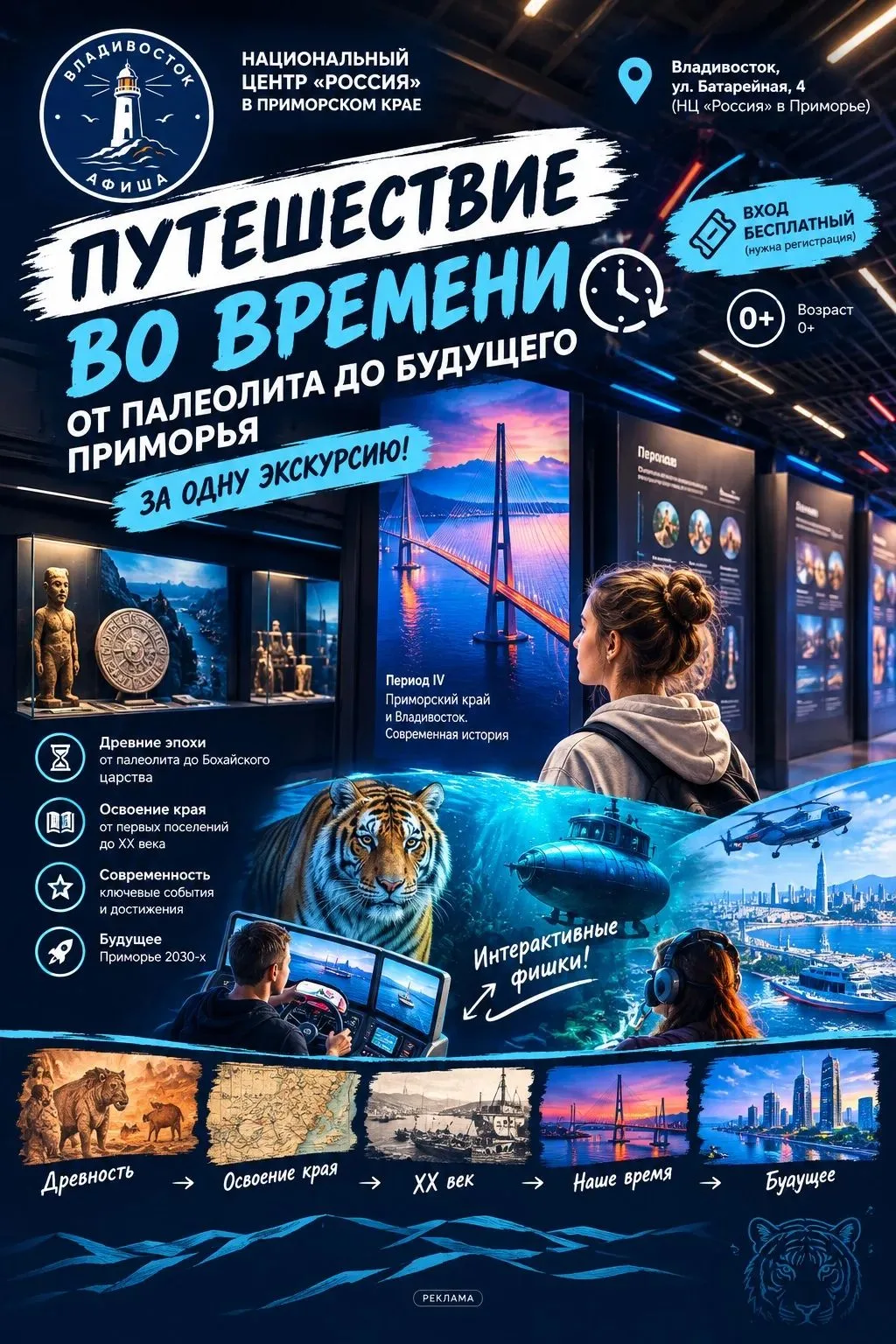 Путешествие во времени: от палеолита до будущего Приморья за одну экскурсию! ⏳✨