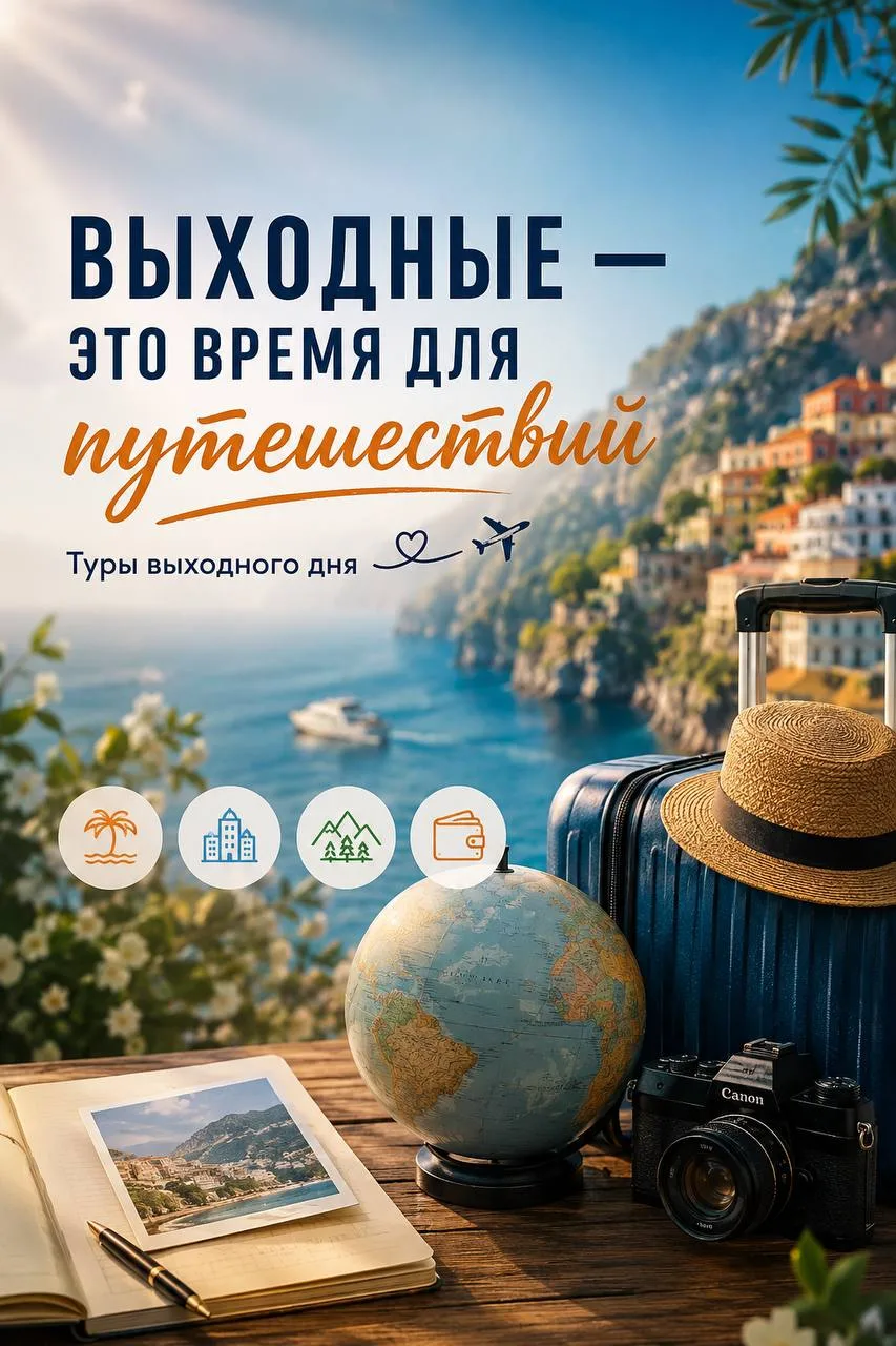 🔥 ВЫХОДНЫЕ — ЭТО ВРЕМЯ ДЛЯ ПУТЕШЕСТВИЙ ✈️🌍