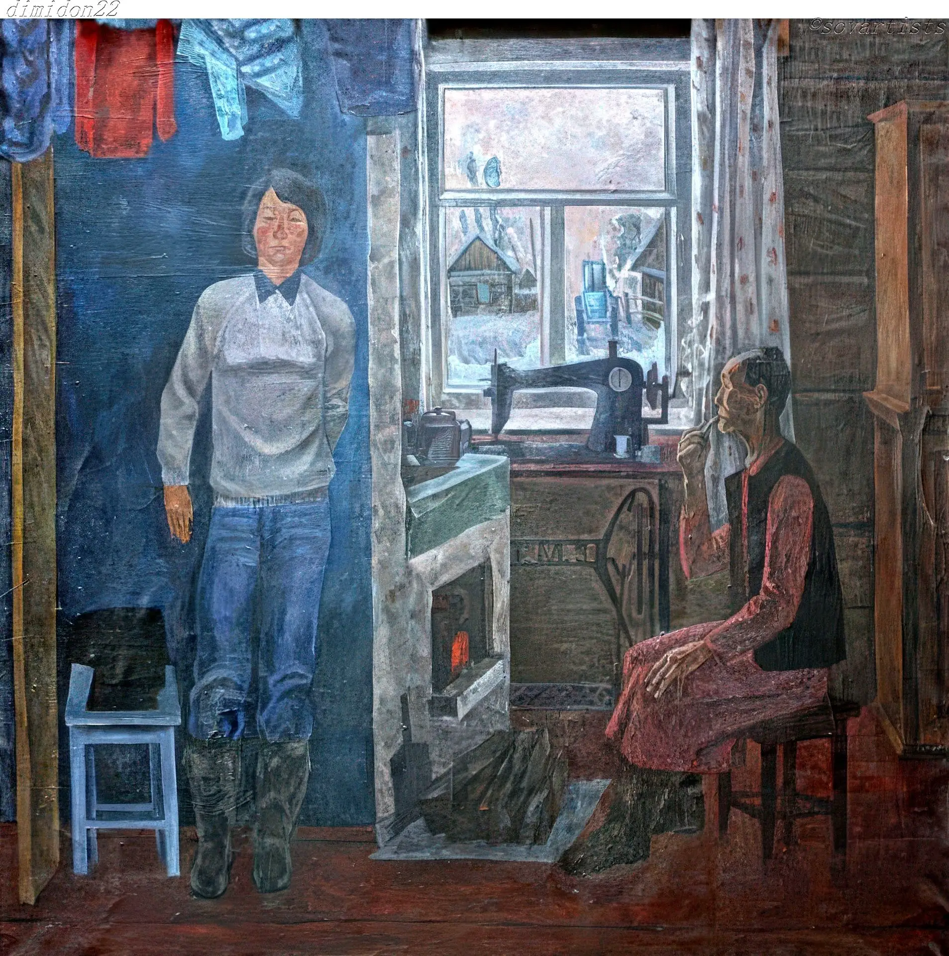 Магатырова Мария Николаевна (22.04.1950, Амгинский улус - 31.01.1992, Якутск). «У печки...