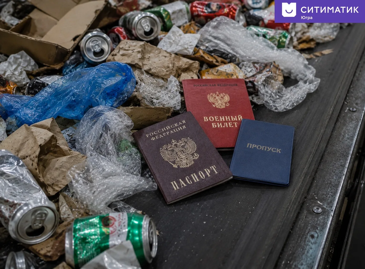 ⚡В Нефтеюганске на мусоросортировочном комплексе «Ситиматик-Югра» обнаружили сумку с личными докумен
