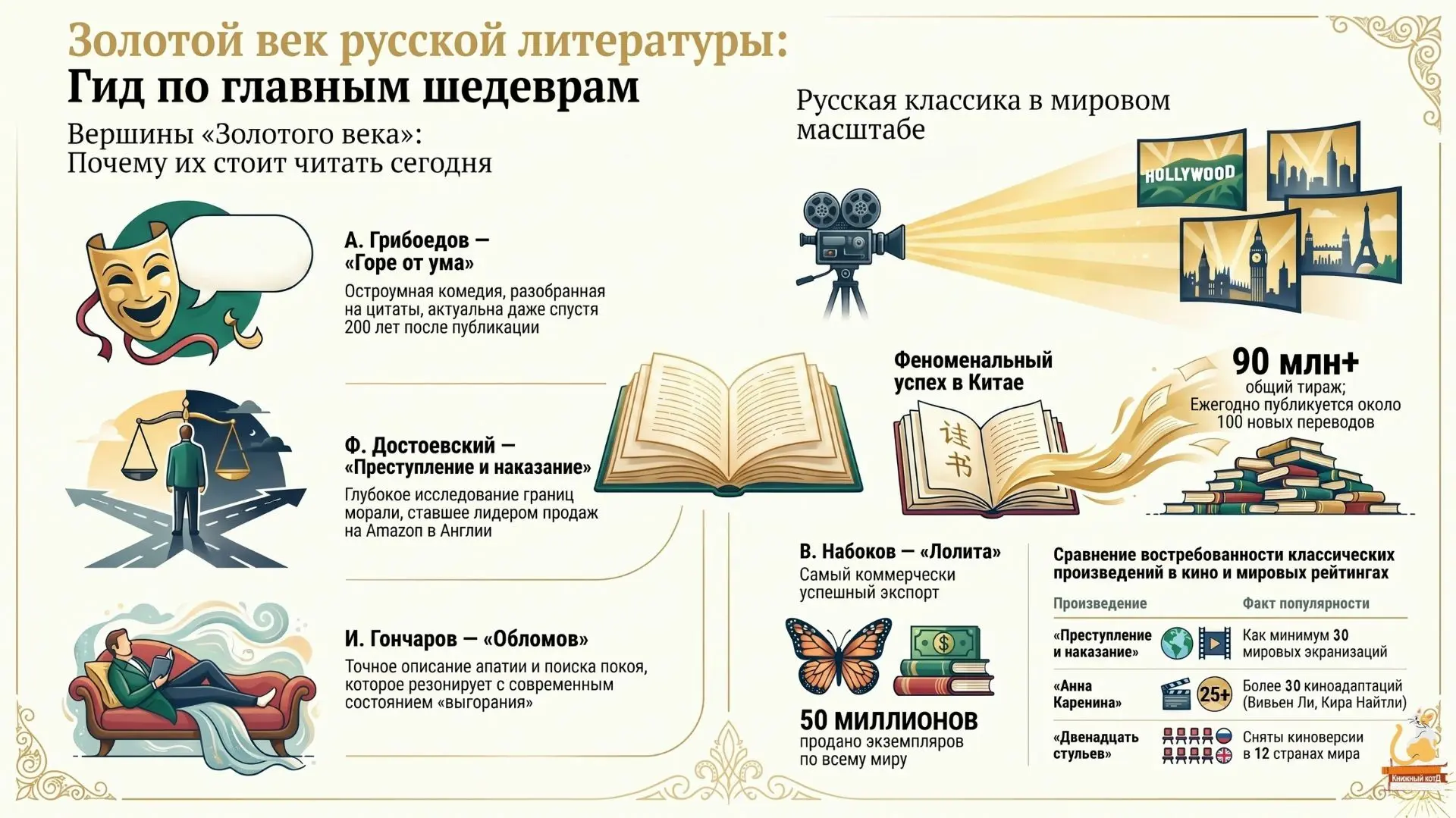 🎉 Время открыть классику заново! 🎉 
 
Думаете, русская классика — это только «надо прочитать» и тя