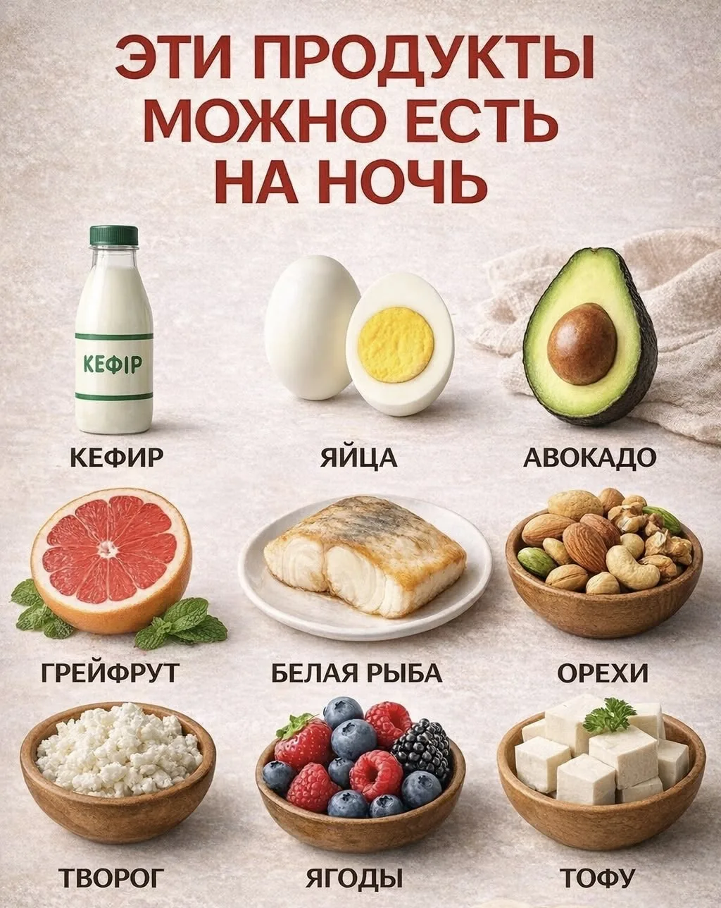 🌙 ТЫ БОИШЬСЯ ЕСТЬ НА НОЧЬ, А ПОТОМ СРЫВАЕШЬСЯ НА ХОЛОДИЛЬНИК? ВОТ 5 ПРОДУКТОВ, КОТОРЫЕ...