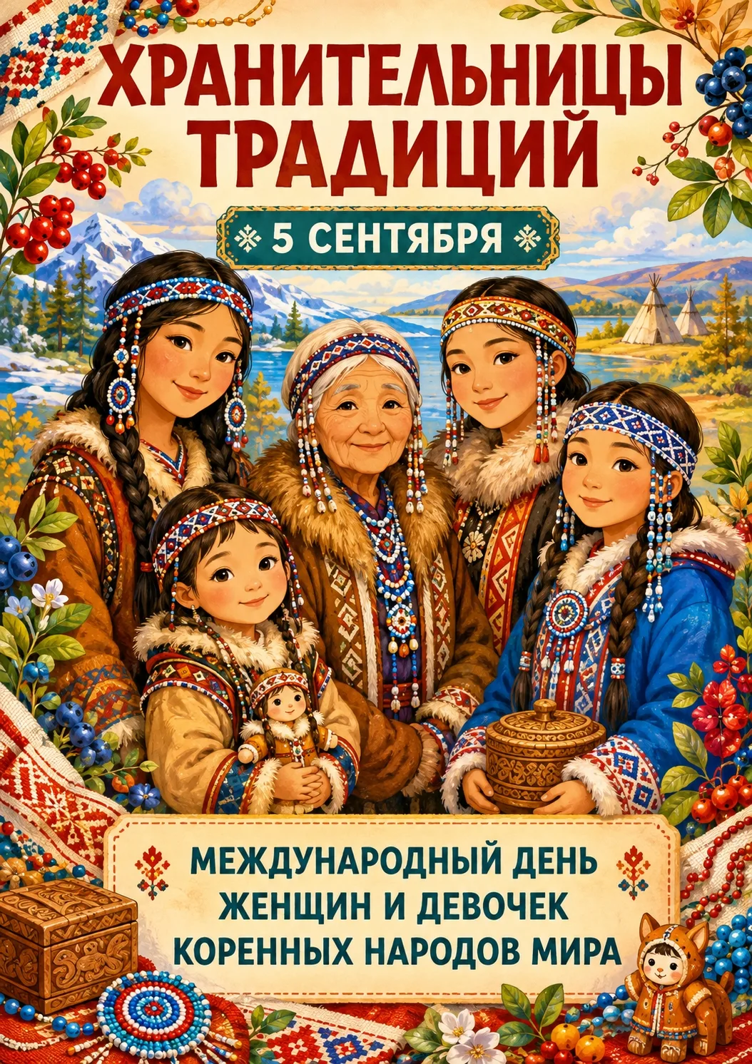 🎉 5 сентября — Международный день женщин и девочек коренных народов! 🎉