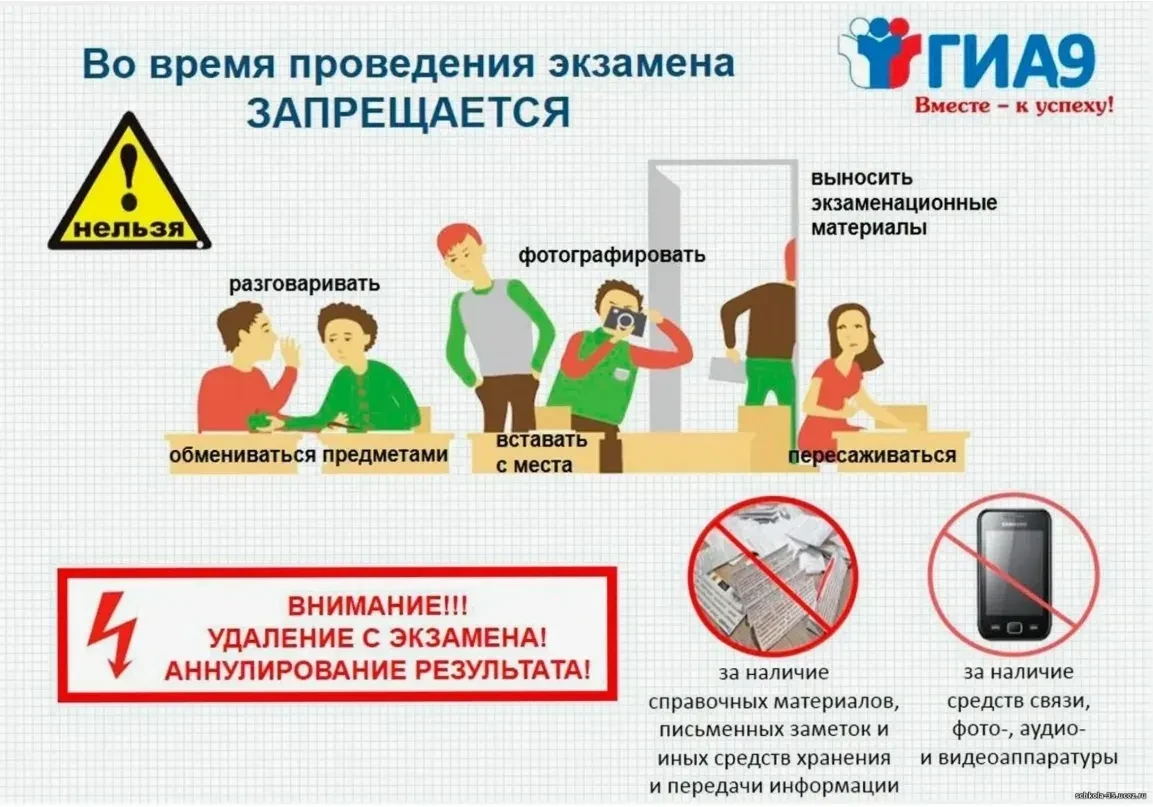 🛑 Удаление с экзамена в 2026 году влечёт серьёзные последствия для участника!
