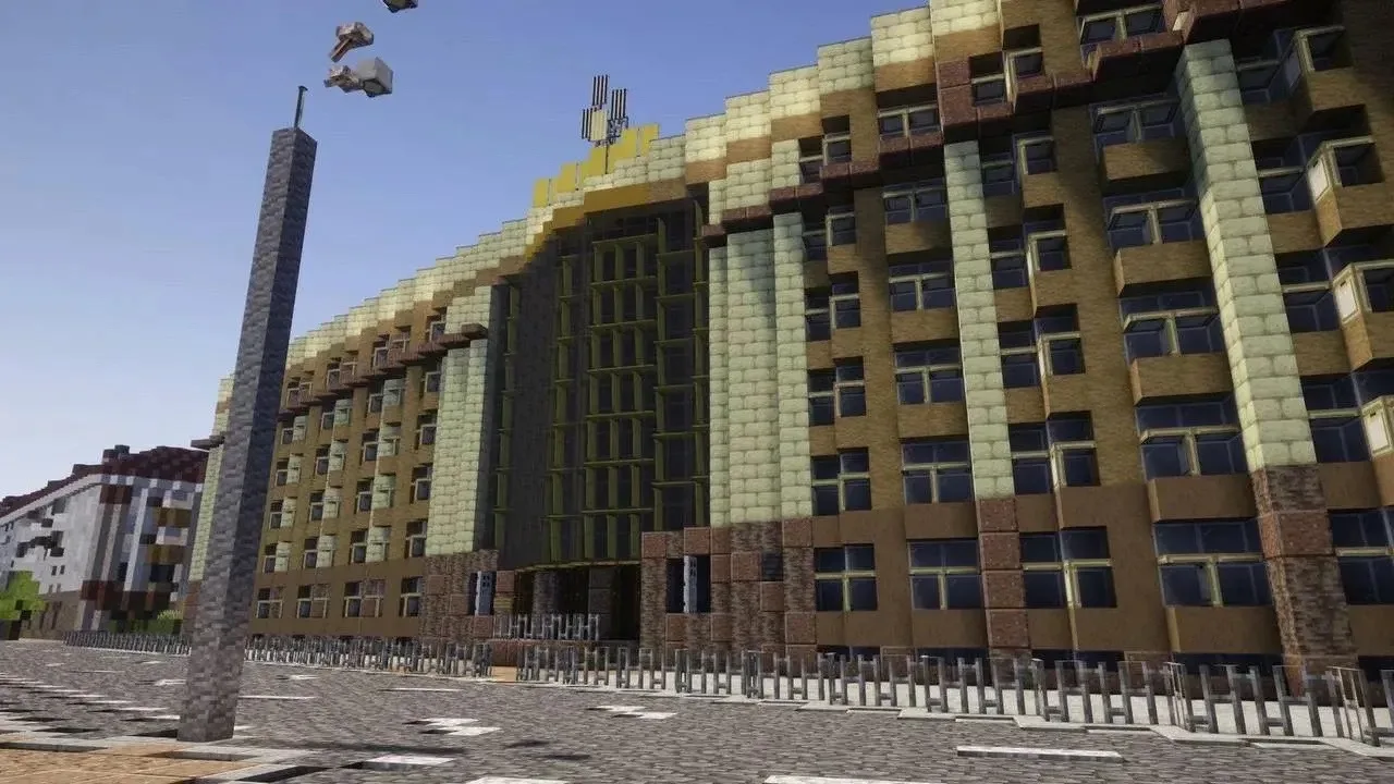 Тюмень построили в известной игре Minecraft   Компьютерные умельцы поделились фотографиями локаций г