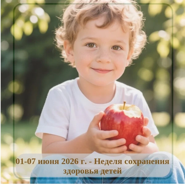 01 - 07 июня 2026 г. - Неделя сохранения здоровья детей.