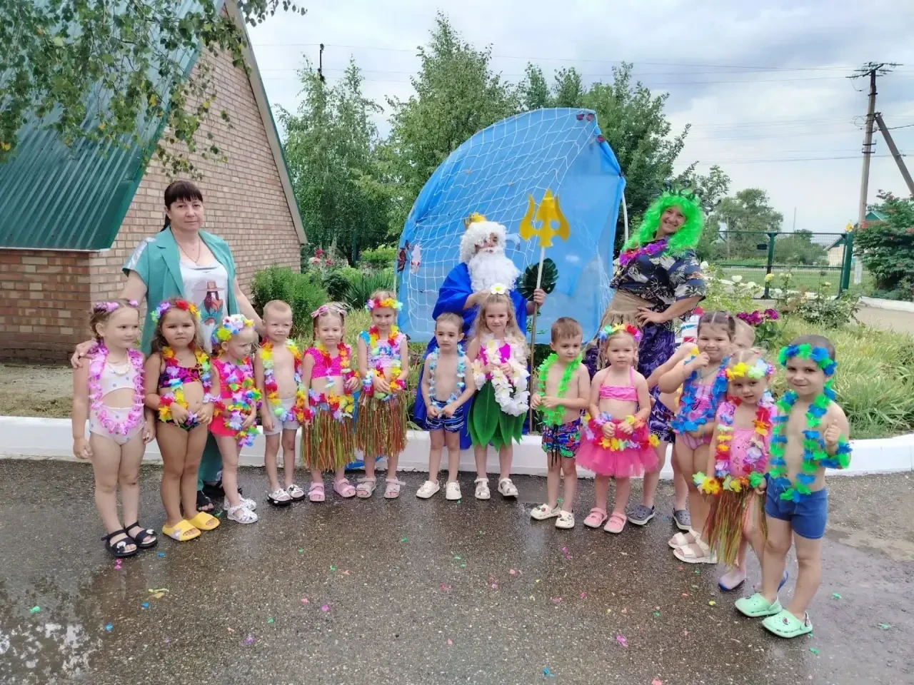 🌴🌊 Гавайская вечеринка для Нептуна: миссия «Кикимора верни трезубец!» 🌊🌴
В детском саду №8 случи