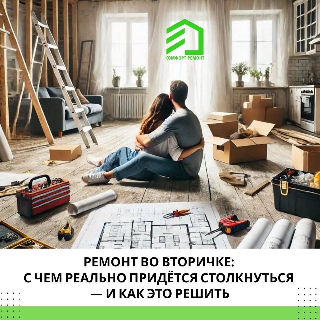 «Просто обновить ремонт» во вторичной квартире почти никогда не получается. Чаще всего ...