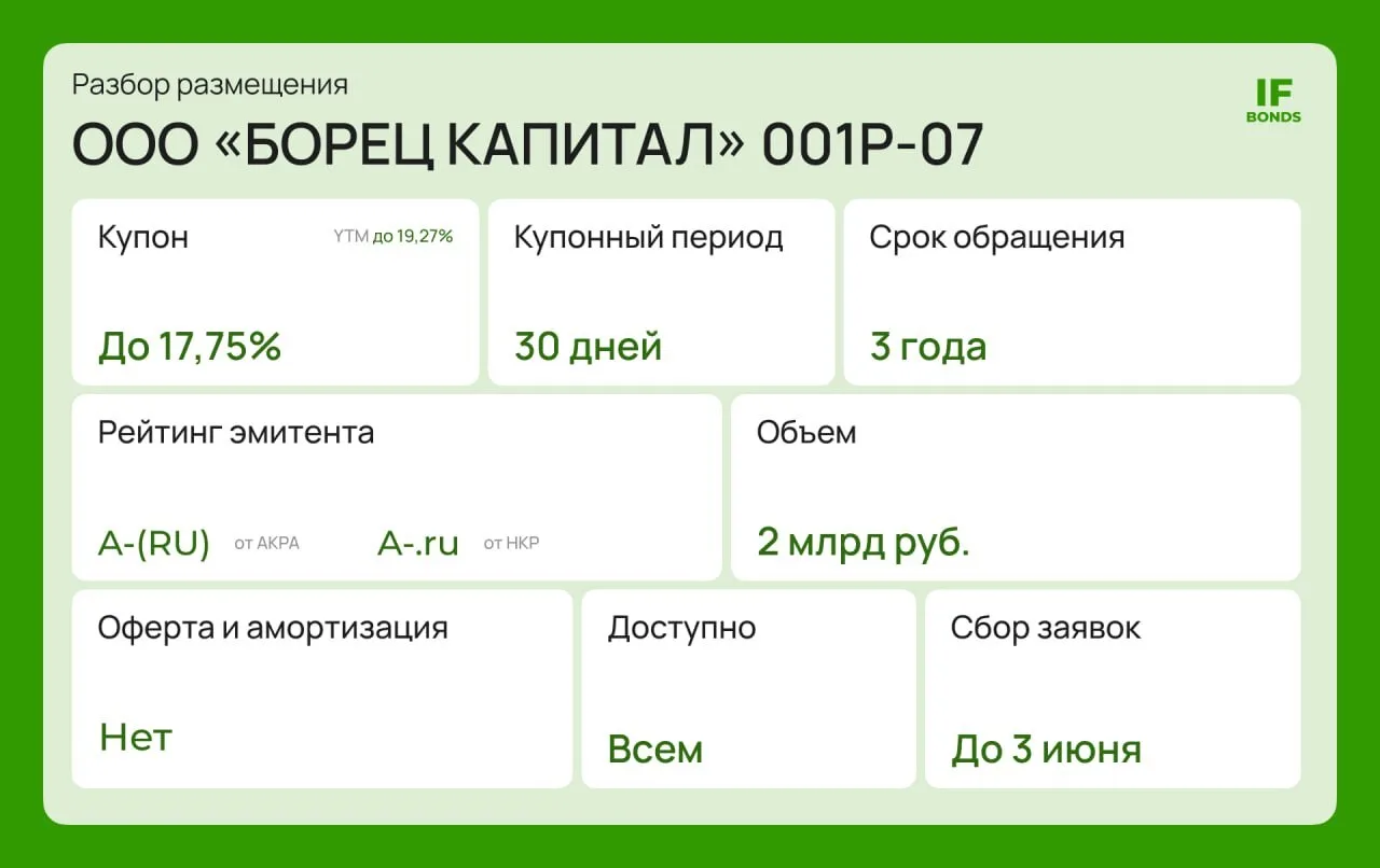 🦾 Борец снова на рынке долга