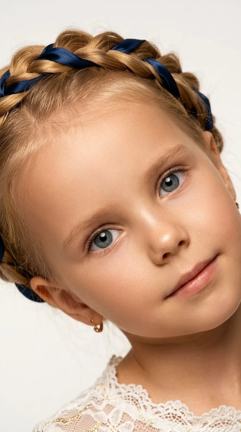 Не меняй внешность с фото Ultra-close portrait, камера почти вплотную к лицу девочки, прямо к камере