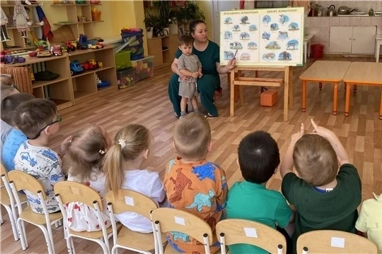 В группе «Смышленыши» прошла познавательная беседа, на которой малыши учились различать диких и дома
