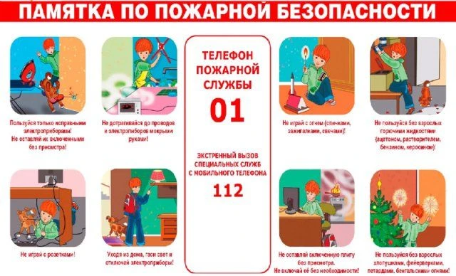 Основные правила поведения при пожаре
Эти правила очень важно запомнить детям.
 
Если в квартире воз