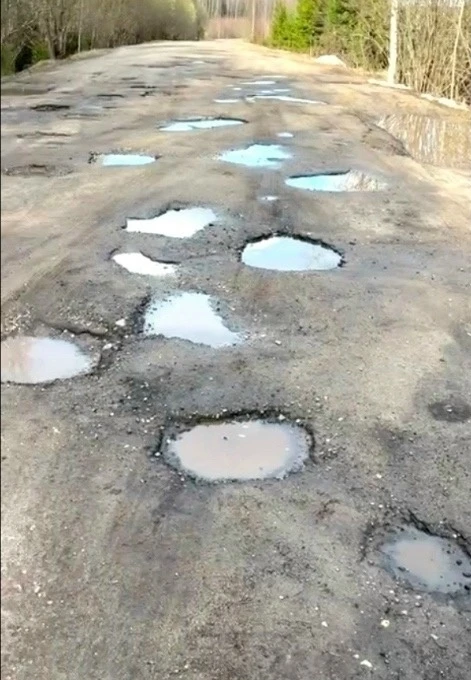 Автодорога Бедниково-Починок, Даниловский район, с 2019 года пишем во все инстанции и п...