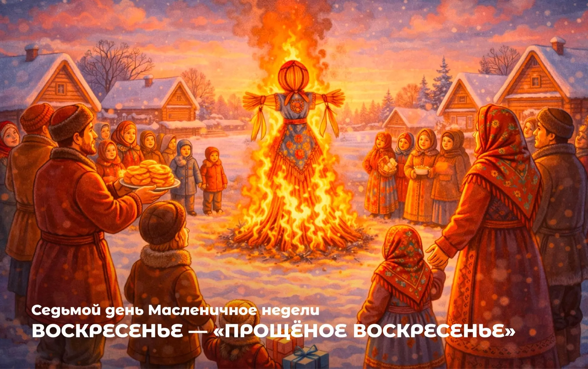 ⭐ В «Прощёное воскресенье» — самый глубокий по смыслу день Масленичной недели — люди пр...