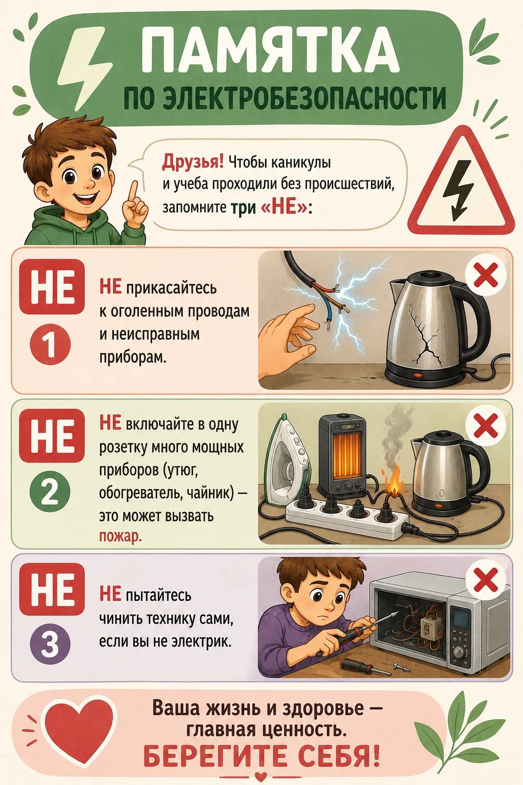 🔌 Осторожно, розетка — это не игрушка! ⚠️