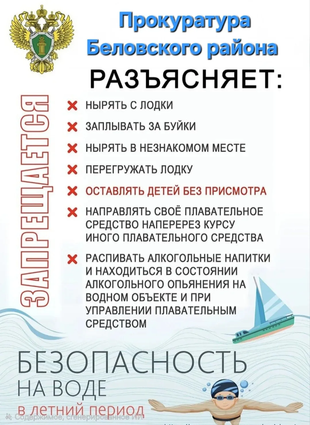 ❗- НЕ ОСТАВЛЯЙТЕ детей БЕЗ ПРИСМОТРА вблизи водоёмов. Даже на мелководье нужно следить за играми, чт