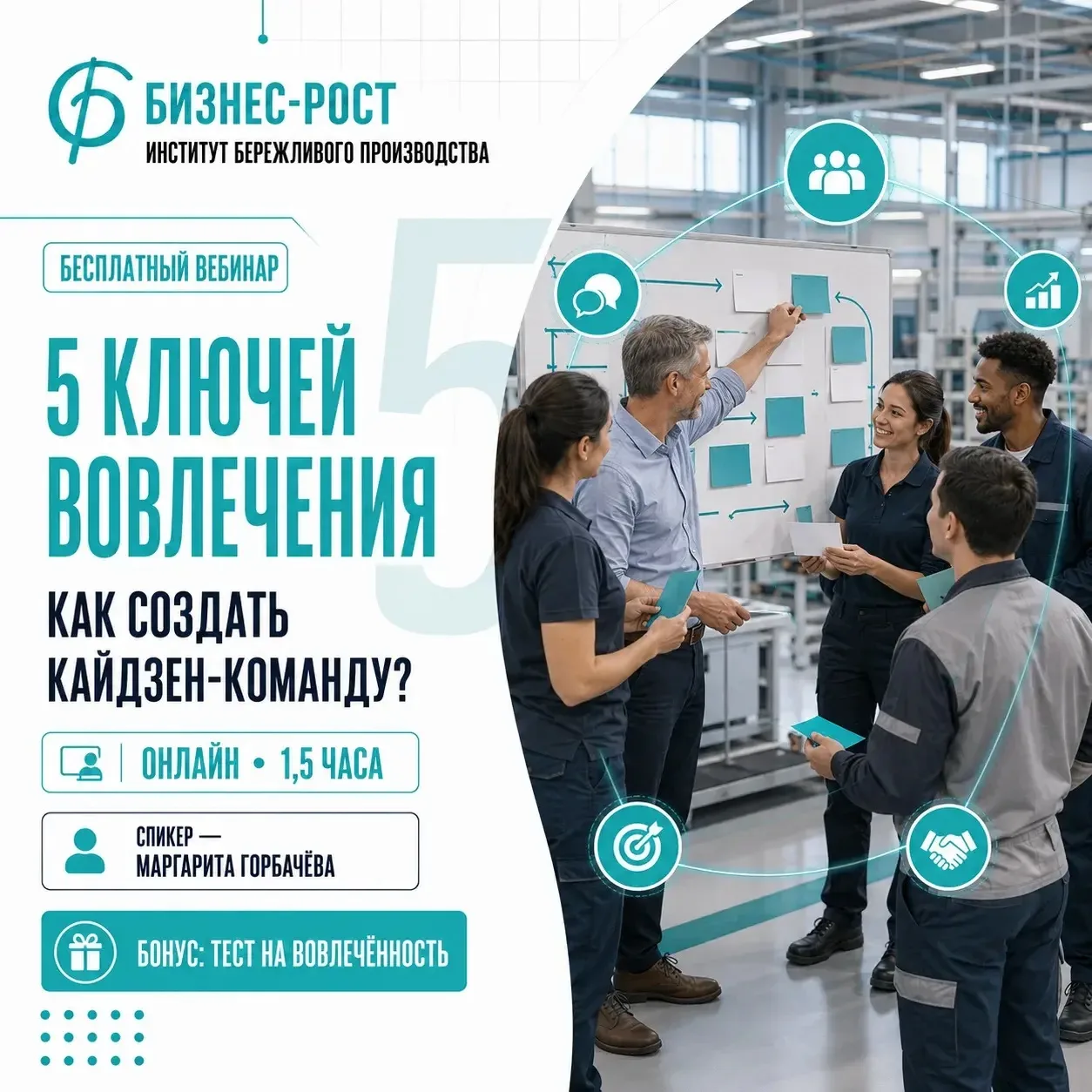 🤝 5 ключей вовлечения: как создать Кайдзен-команду?