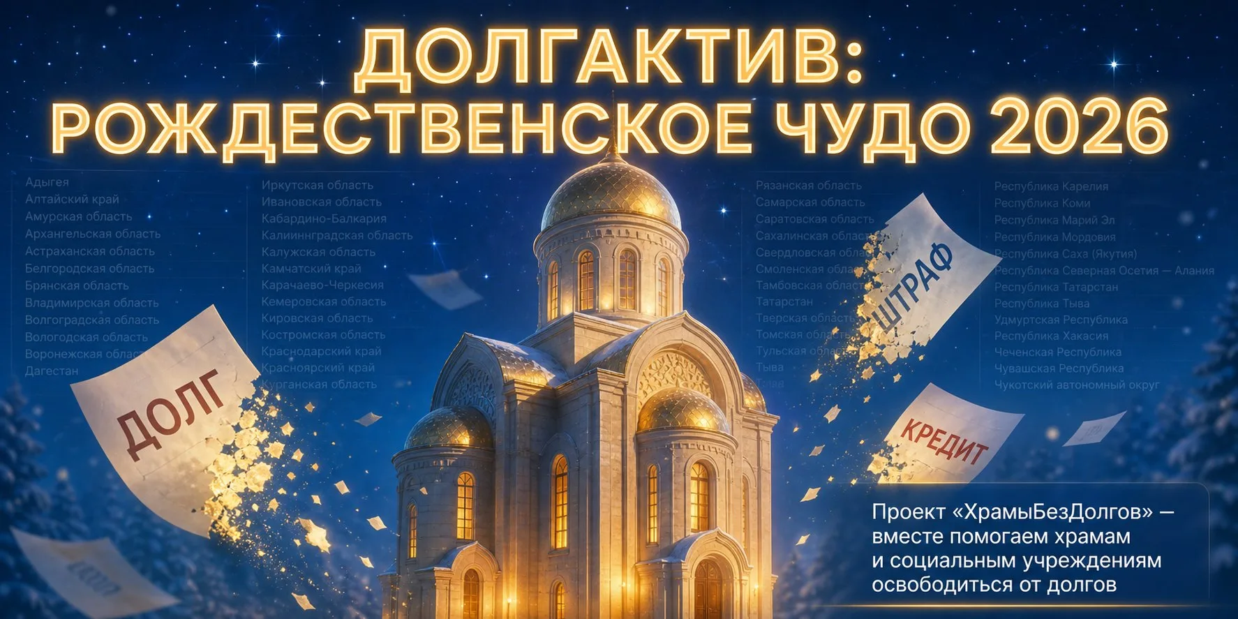 🎄 С Рождества 2026 года мы вели эту некоммерческую работу — и вот, таблица проекта #ХрамыБезДолгов 