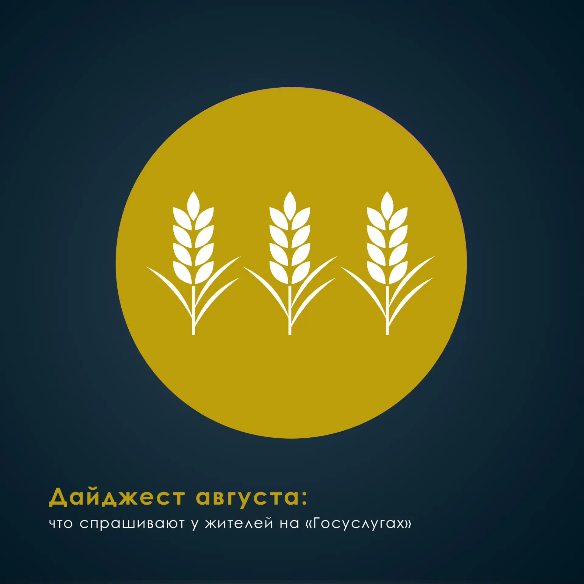 📊 Дайджест августа: что спрашивают у жителей на «Госуслугах»