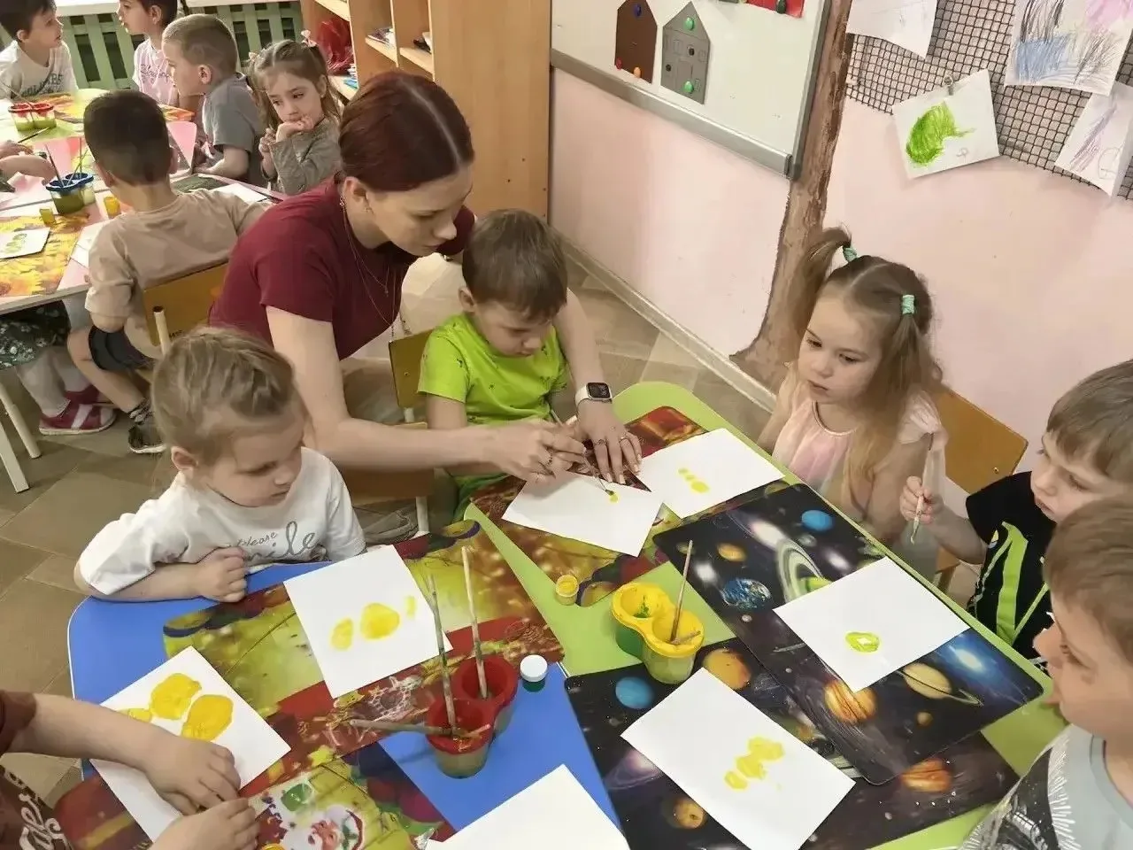 Творческое занятие по рисованию «Одуванчики»