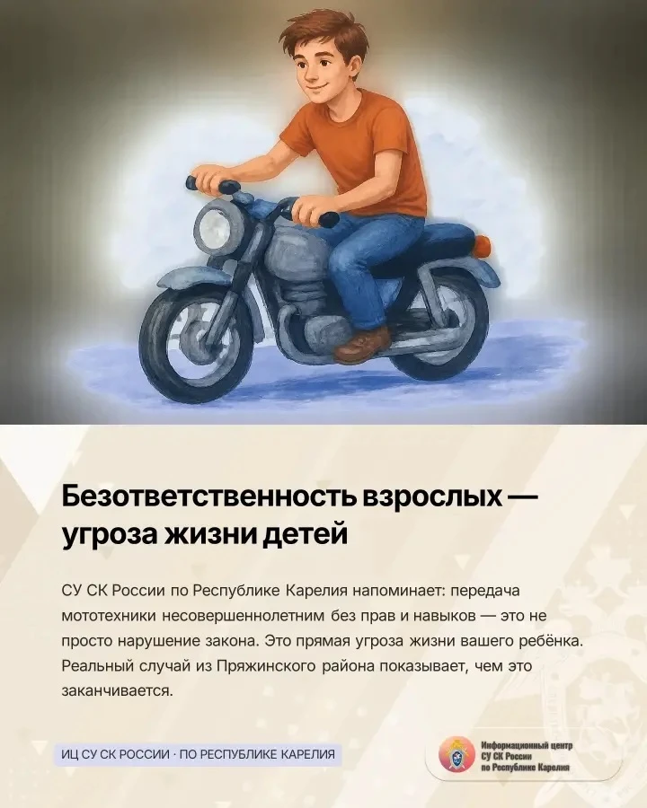 ИЦ СУ СК России по Республике Карелия напоминает об ответственности за вовлечение несов...