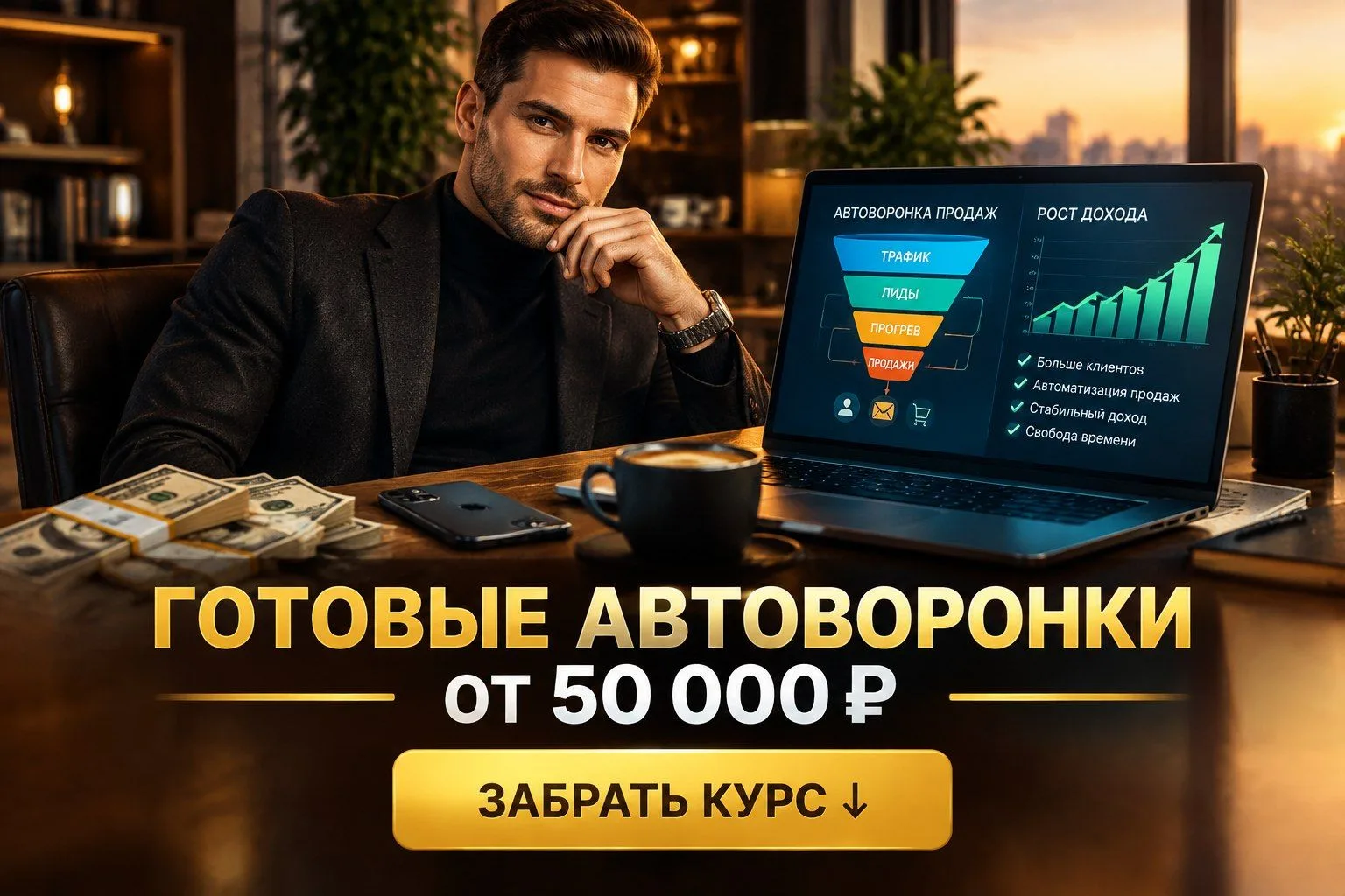 🎯 ОТ 50 000 ₽ НА ГОТОВЫХ АВТОВОРОНКАХ С ЛУЧШИМИ ПАРТНЁРКАМИ