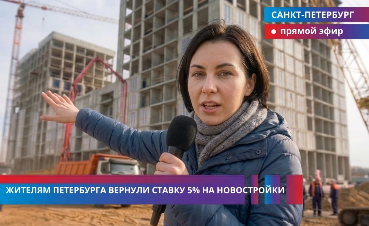 В Петербурге снова доступна ставка 5% на новостройки для всех  С апреля 2026 года застройщики запуст