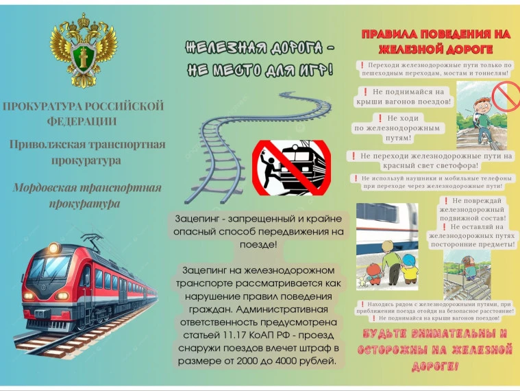 В рамках профилактики травматизма и предупреждения противоправных действий на железной дороге Мордов
