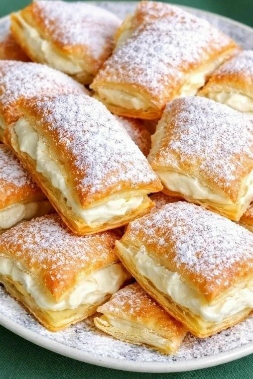 "Мини-Наполеоны из готового слоёного теста"🍰
