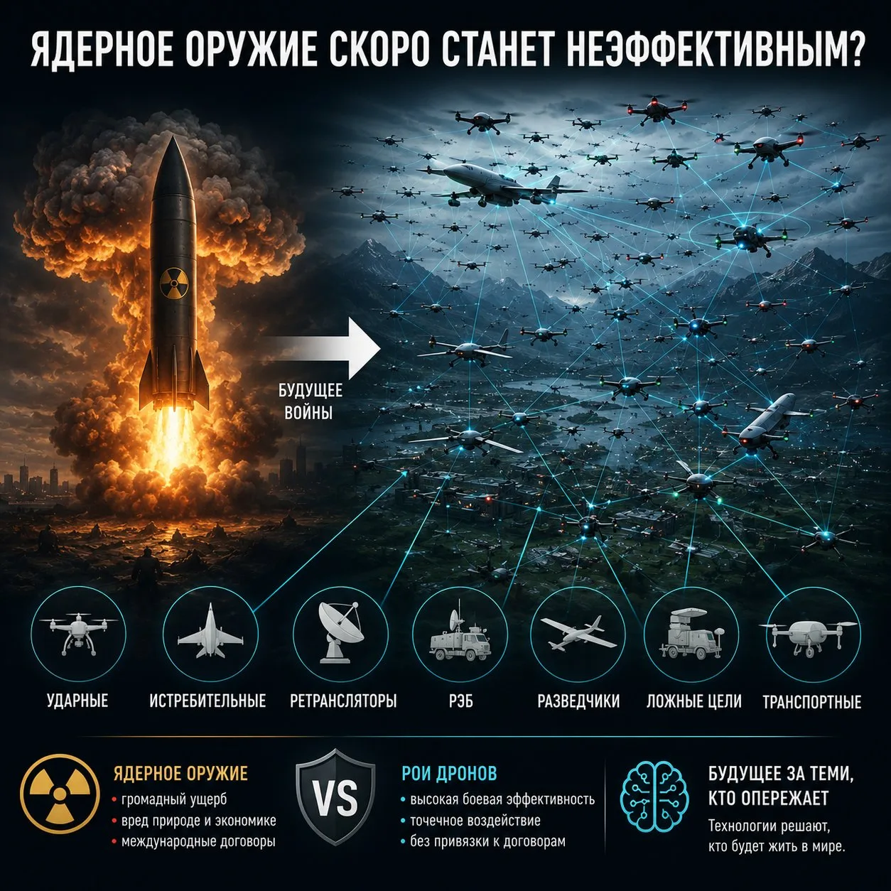 Ядерное оружие скоро станет неэффективным?

В продолжении поста про эволюцию дронов. Совсем скоро, п
