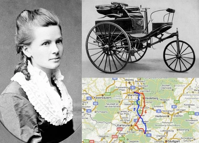 Жена Карла Бенца тайно угнала первый Mercedes?

В 1888 году автомобиль ещё воспринимали скорее как с