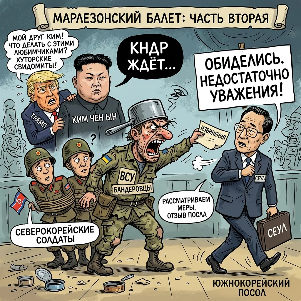 👁‍🗨 Развивается история с двумя северокорейскими солдатами, которых террористы из ВСУ...