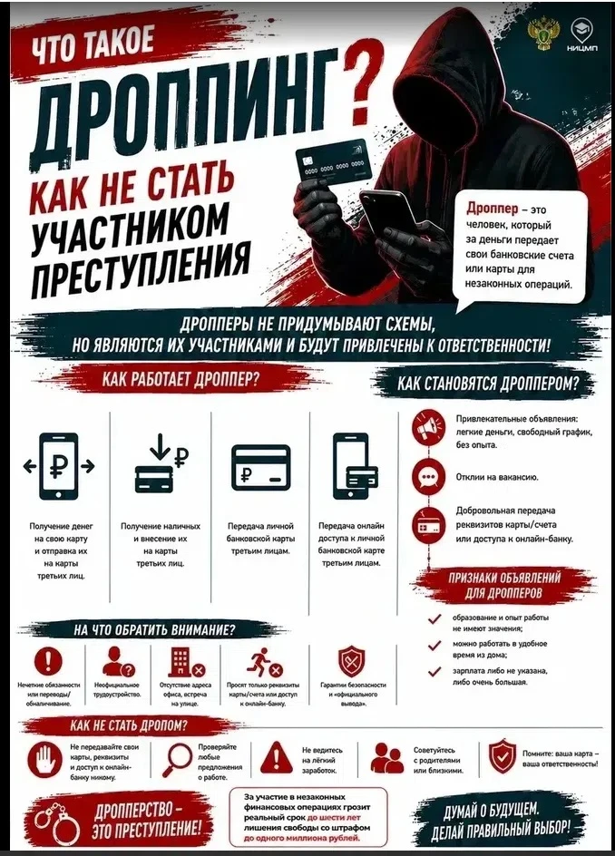Подросток, будь внимателен, не стань участником в мошеннических схемах!