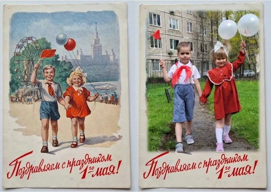 Барышников Ваня и Гринченко Катя (средняя группа "Ландыши"), участники акции "Повтори п...