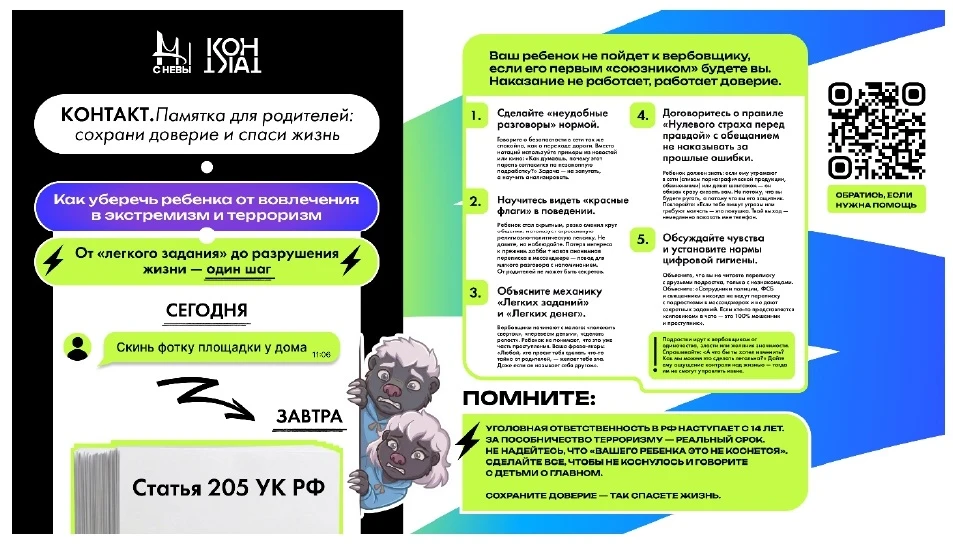Уважаемые родители, СПб ГБУ «ГЦСП «КОНТАКТ», в рамках реализации мероприятий, направленных на профил