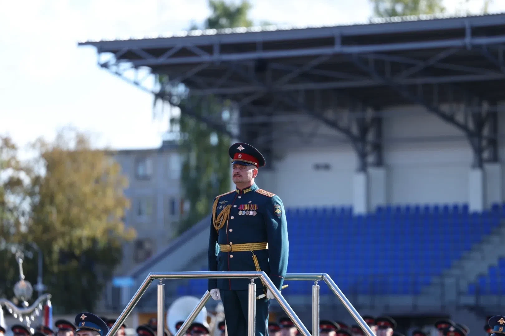 Ещё немного кадров с предпоказа V Военно-музыкального фестиваля духовых оркестров «Миха...
